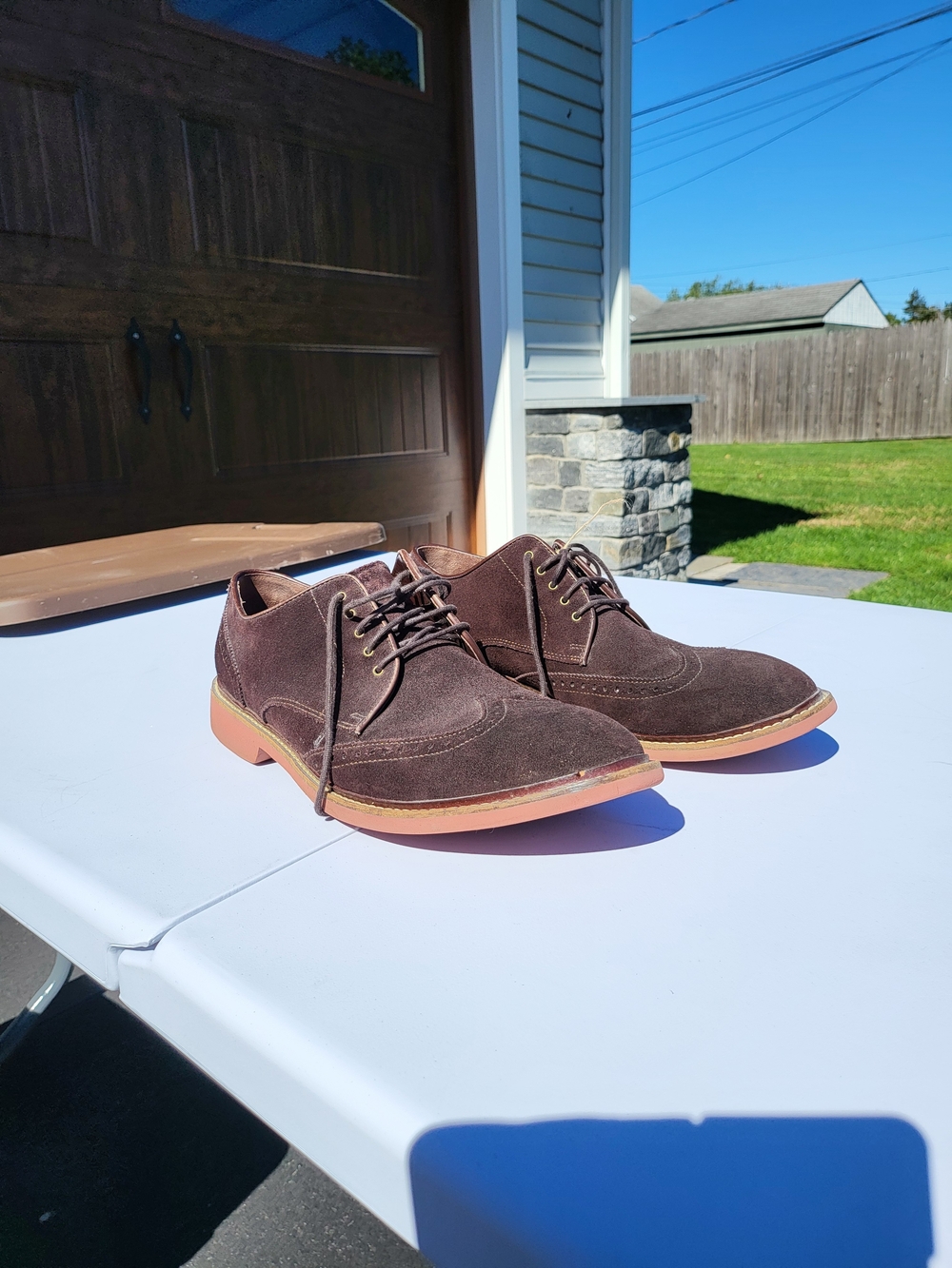 Cole HaanMen’s Brown Suede Wingtip Shoes